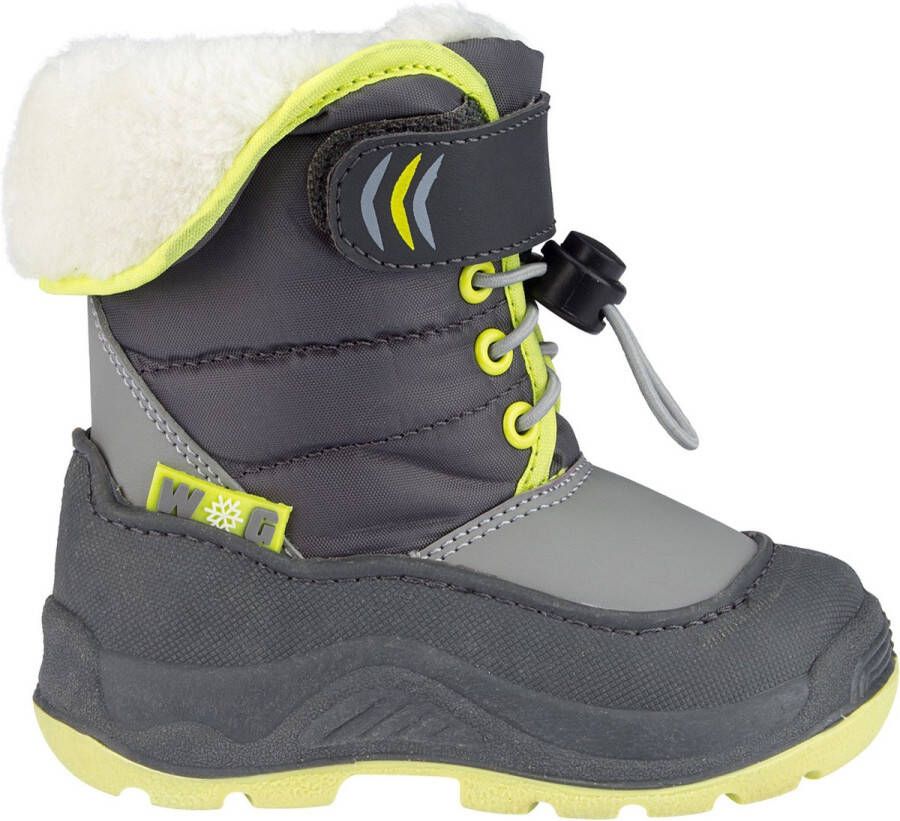 Winter-grip Snowboots Jr Hoppin' Bieber Antraciet Grijs Lichtgroen 23