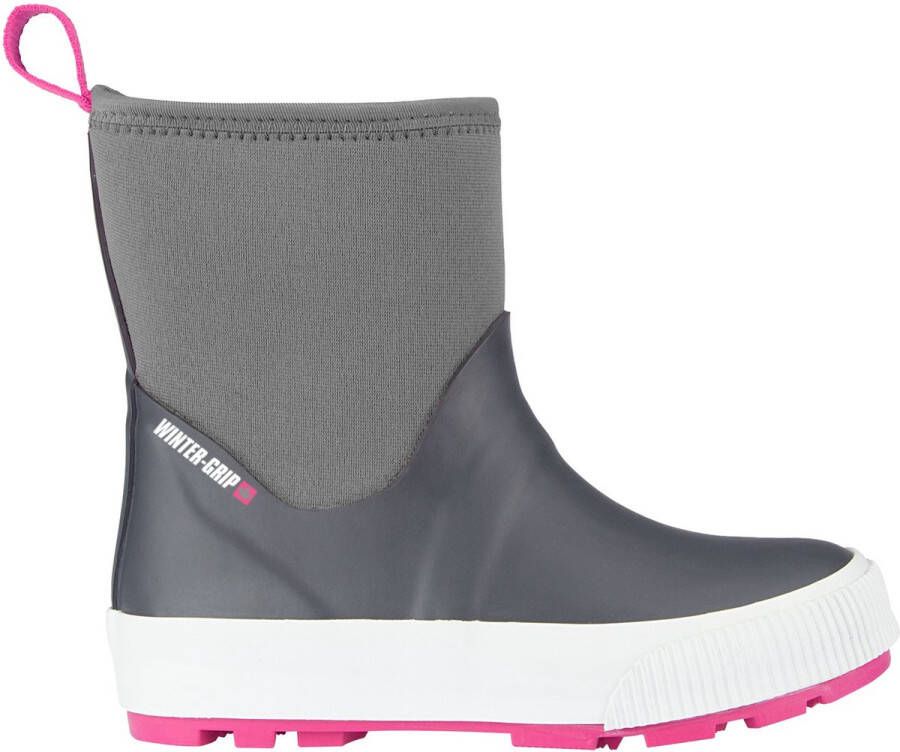 Winter-grip Snowboots Jr Neo Welly Antraciet Grijs Roze