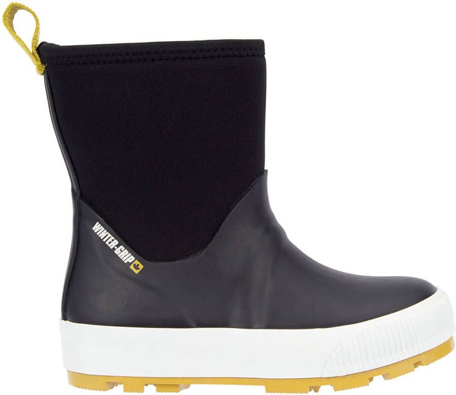 Winter-grip Snowboots Jr Neo Welly Zwart Mosterd