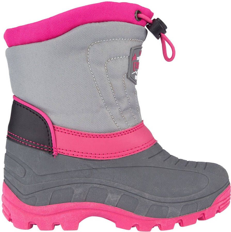 Winter-grip Snowboots Jr Northern Flicka Antraciet Grijs Roze