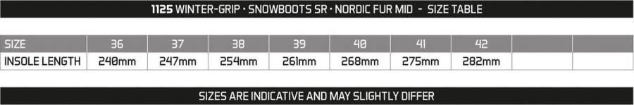 Winter-grip Snowboots Sr Nordic Fur Mid Bruin Beige Off white