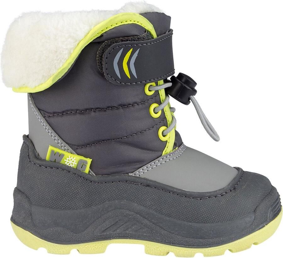 Winter-grip Snowboots Jr Hoppin' Bieber Antraciet Grijs Lichtgroen
