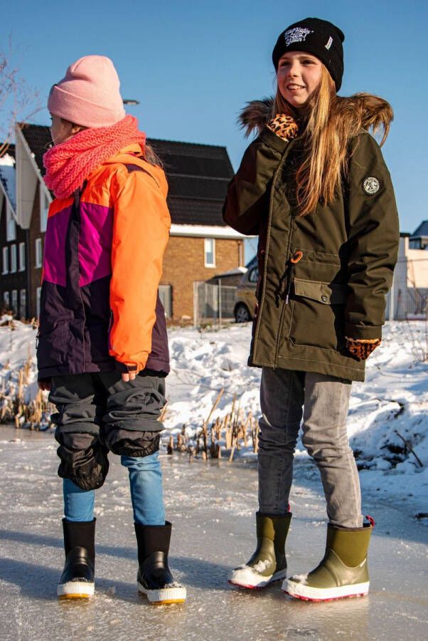 Winter-grip Snowboots Jr Neo Welly Zwart Mosterd - Foto 2