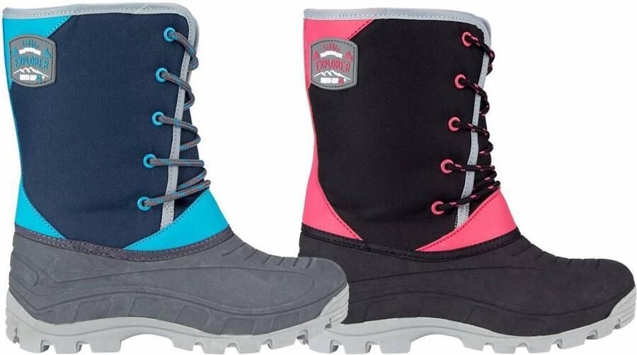 Winter-grip Snowboots Jr Northern Hiker Donkerblauw Blauw Grijs - Foto 6