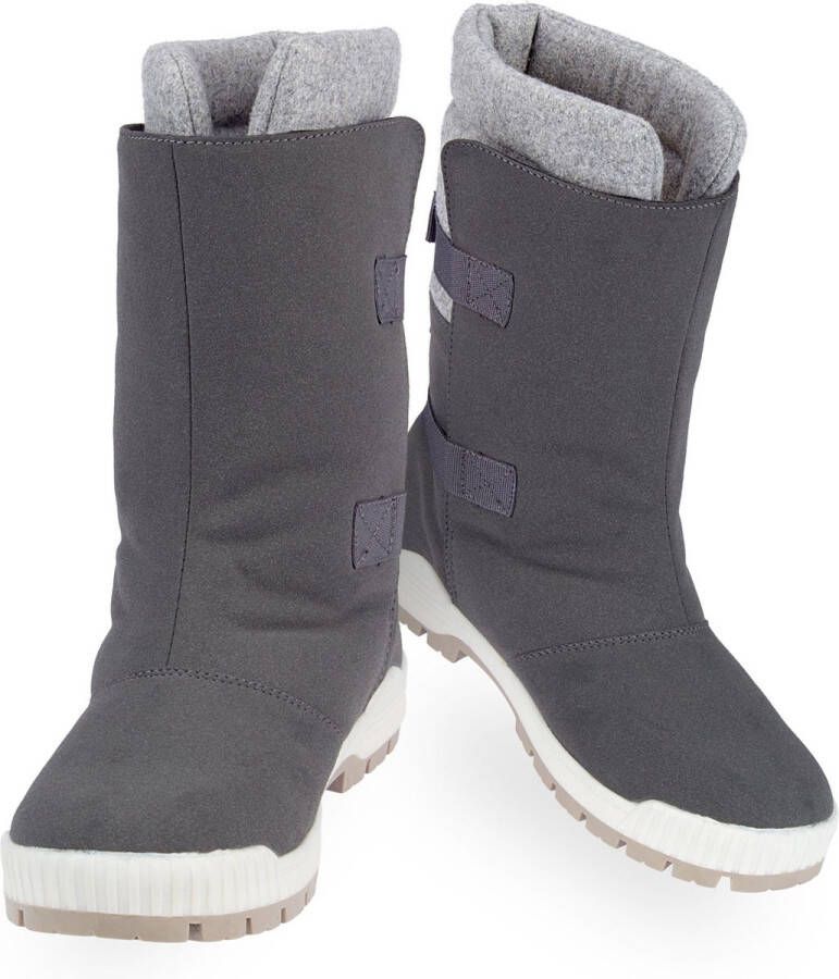 Winter-grip Snowboots Sr Felt Strapper Antraciet Grijs mêlee