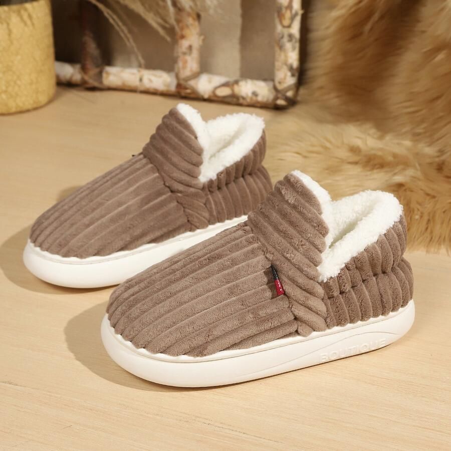 Winter verwarming lamp plush pantoffels nen en universele modellen anti-slip plush pantoffels geschikt voor binnen en buiten bruin 38-39 yards