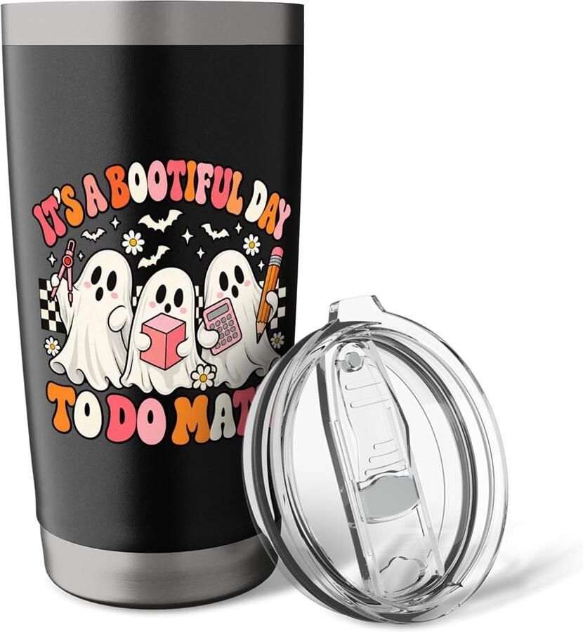 Wiskundige Halloween-spook Thermobeker
