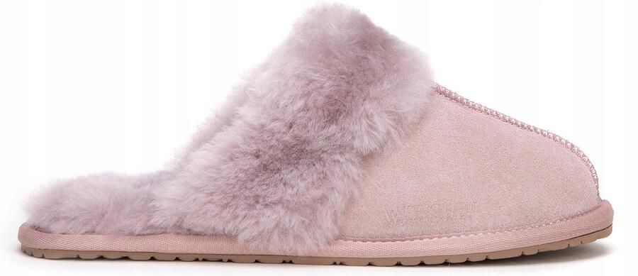 WITTCHEN Dames Pantoffels van Suède met Wol Roze