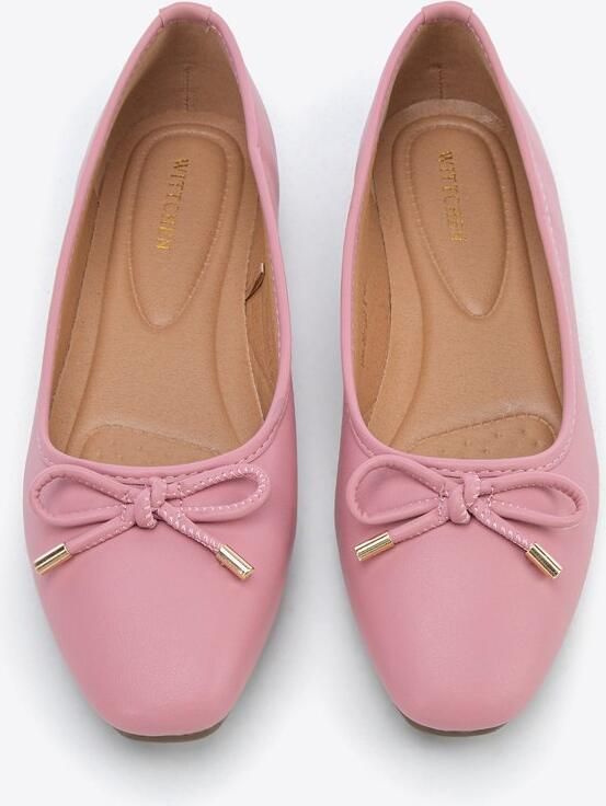 WITTCHEN Damesschoenen Ballet Flats Decoratieve Strik Eco-leer