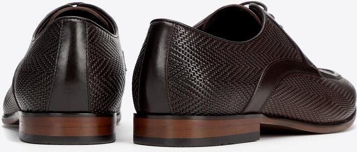 WITTCHEN Derby schoenen Echt Leer Heren Donkerbruin