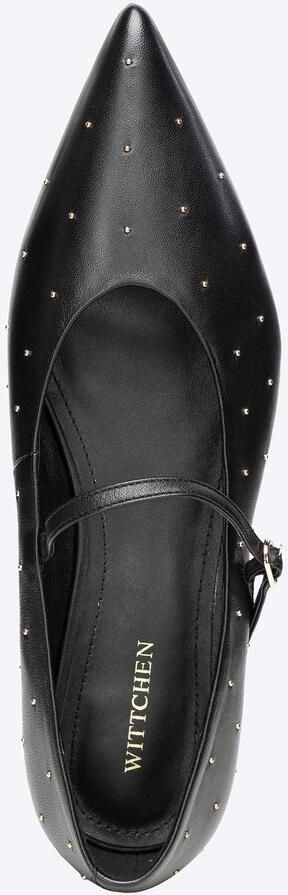 WITTCHEN Leren Pumps Zwarte Steentjes Gesp Comfortabele Hakken
