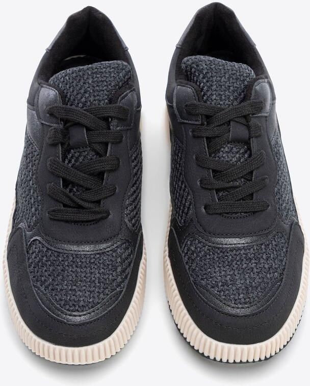 WITTCHEN Sneakers Eco-leer Zwarte Kleur Dikke Zool