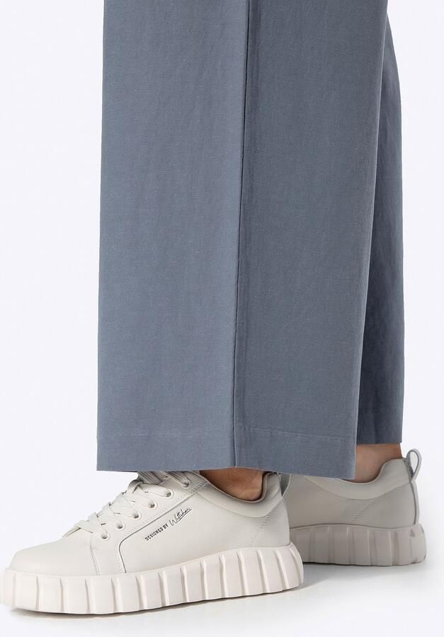 WITTCHEN Sneakers Plateauzool Off-White Echt Leer