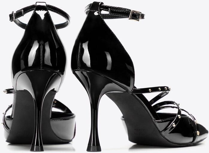 WITTCHEN Dames Lakschoenen Hoge Hakken Zwarte Kleur Met Studs