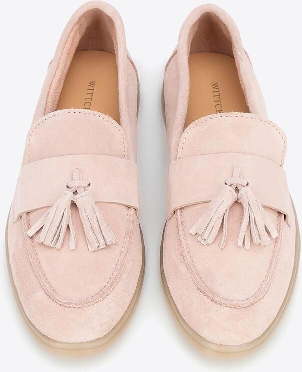 WITTCHEN Suede Loafers Tassel Roze Dames