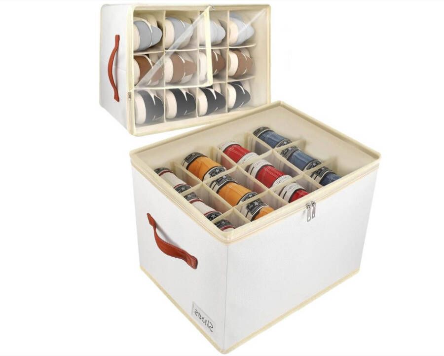 WNHB Stapelaar Schoenenrek Ruimtebesparende Schoenen Organizer Voor Kast Stapelbare Schoenopslag (1 Stuk)
