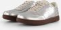 Woden Zilver Metallic Leren Sneaker Gray Heren - Thumbnail 9