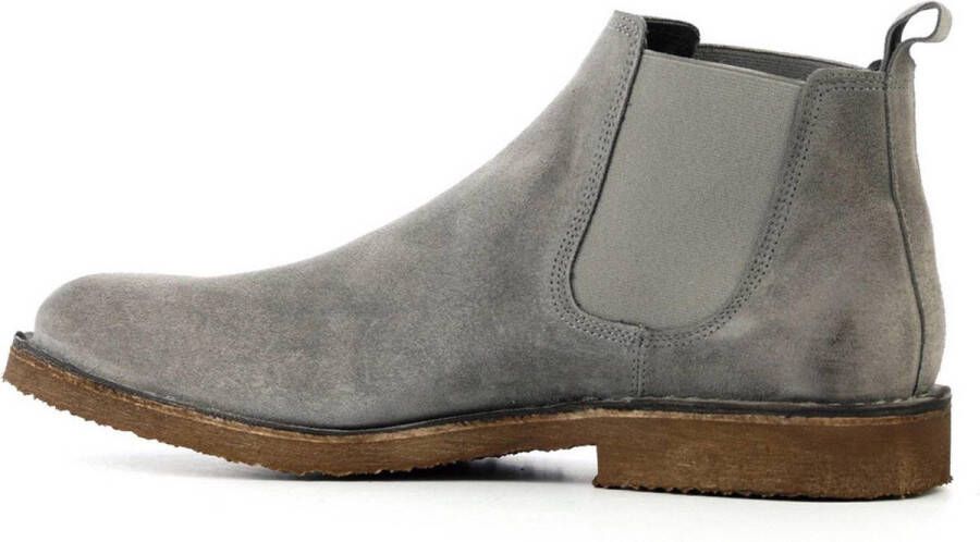 Woden Carl Stitch Down suède chelsea boots Latte