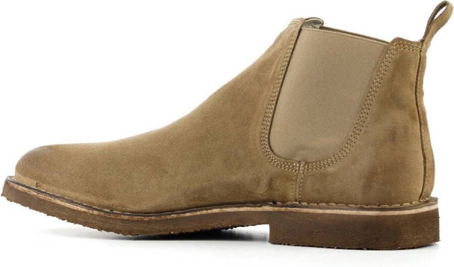 Woden Carl Stitch Down suède chelsea boots zwart
