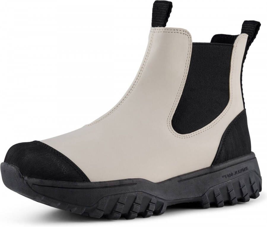 Woden Magda Track Waterproof Chelsea boots Enkellaarsjes Dames Beige