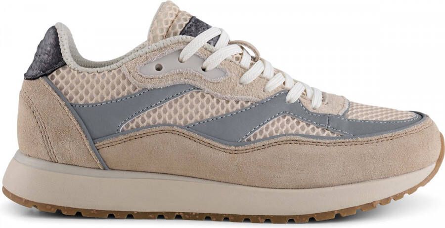 Woden Reflecterende Sneaker Hailey Beige Dames - Foto 2