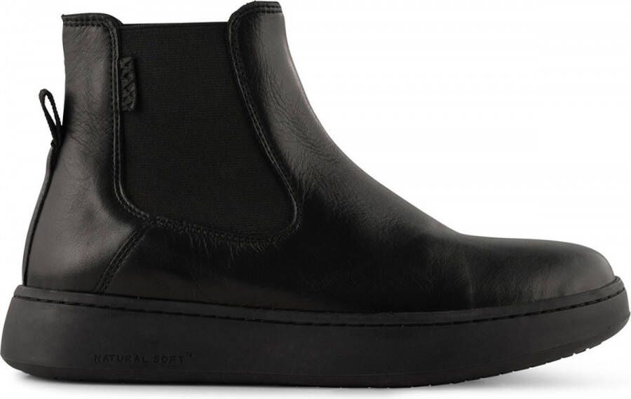 Woden Stijlvolle Hannah Leren Sneaker Black Dames