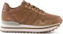 Woden Suede Plateau Sneaker met Visleer Brown Dames - Thumbnail 1