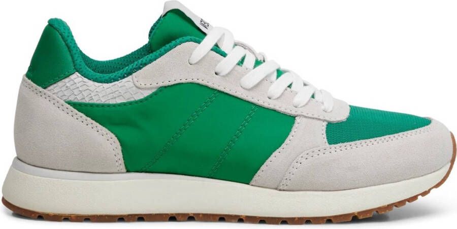 Woden Ronja Color-Blocked Leren Sneakers Green Dames