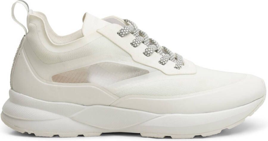 Woden Transparante Sportieve Sneaker met gerecyclede materialen White Dames