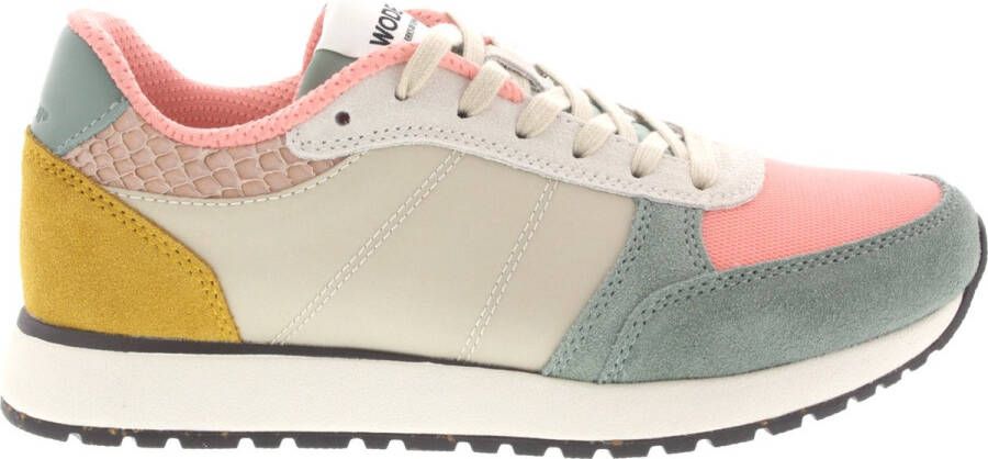 Woden Dames Sneakers Ronja Pink Sand Multi Rose