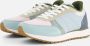 Woden Ronja Color-Blocked Leren en Textiele Sneakers Blauw Dames - Thumbnail 2