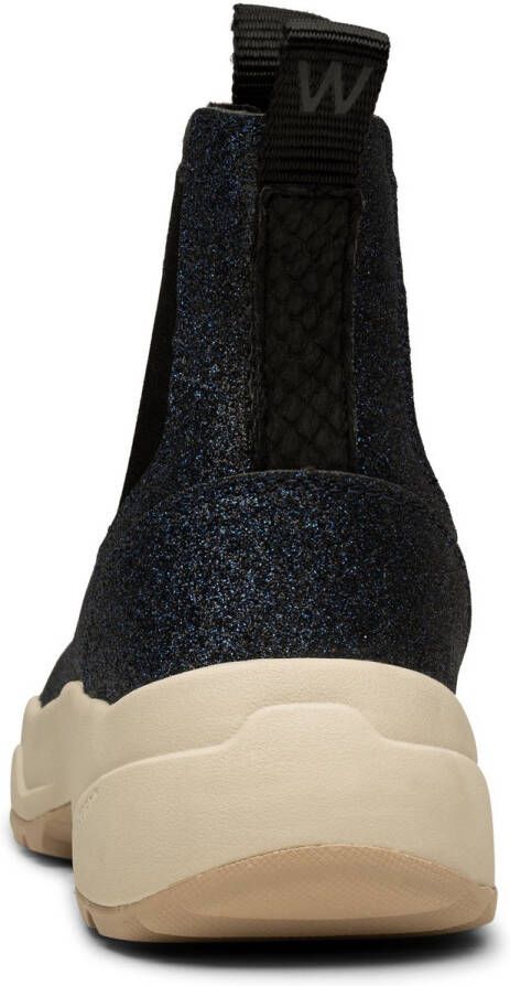 Woden Silje Glitter Instappers Blue Dames