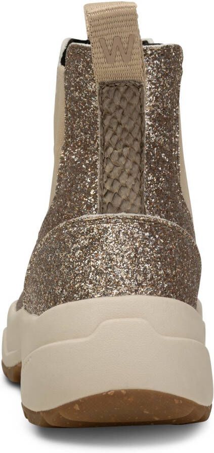 Woden Glitter Chelsea Laarzen Yellow Dames