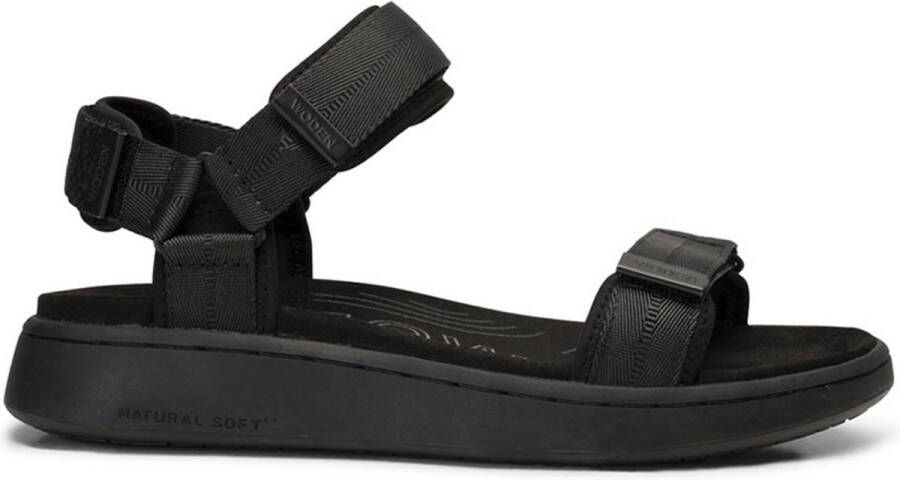 Woden Stijlvolle Line Sandalen Black Dames - Foto 2