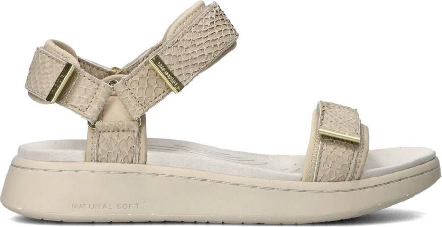 Woden Line Fish Sandalen Dames Gebroken wit