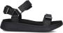 Woden Line Glitter Sandalen Dames Zwart - Thumbnail 2