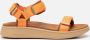 Woden Stijlvolle en Comfortabele Line Sandaal met Verstelbare Bandjes Orange Dames - Thumbnail 2