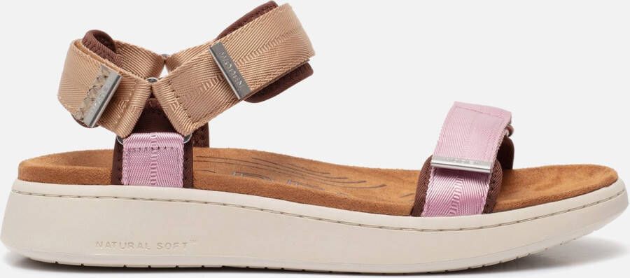 Woden Line Sandalen roze Textiel Dames