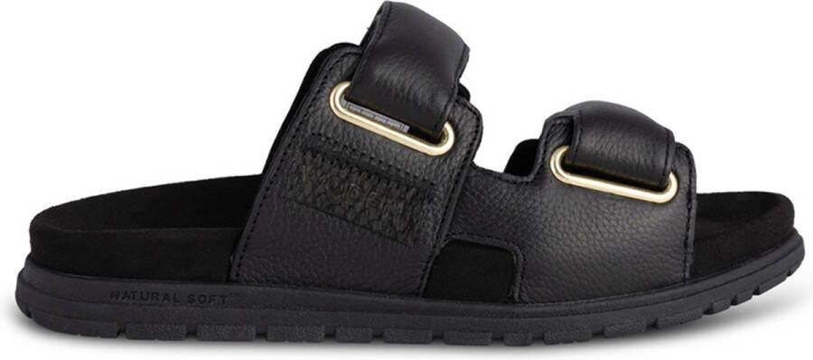 Woden Lisa Leather Sandalen Black Dames - Foto 4