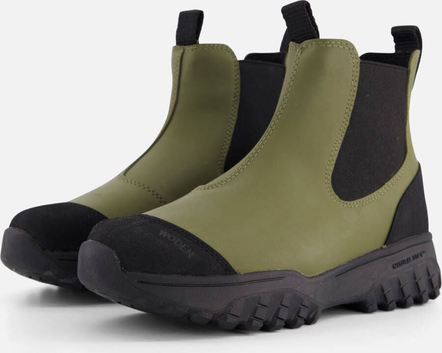 Woden Magda Track Waterproof Chelsea boots Enkellaarsjes Dames Groen - Foto 2