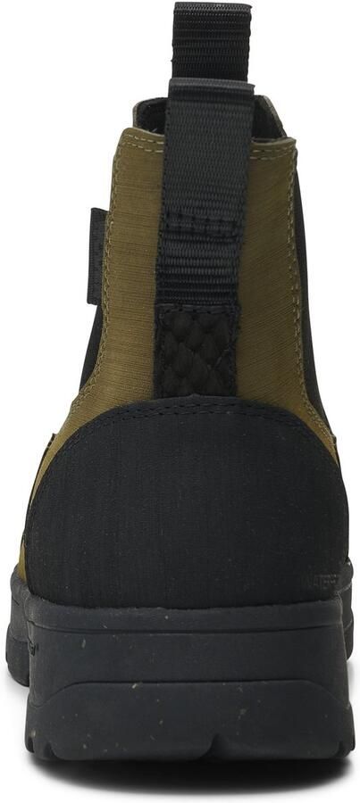 Woden Waterdichte Chelsea-laarzen met visleer details Green Heren