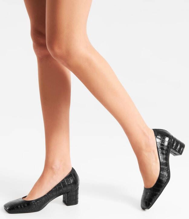 Woden Pumps Marie Low Croco