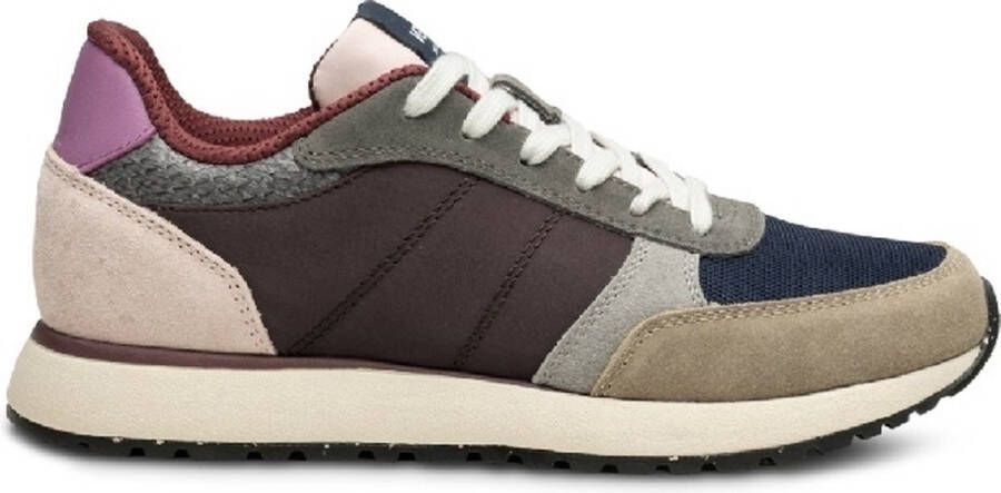 Woden Ronja bruin combi dames sneakers