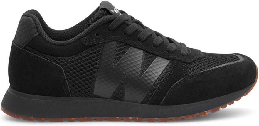 Woden Ronja Icon leren sneakers zwart
