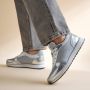 Woden Ronja Metallic Sneakers zilver Leer Dames - Thumbnail 1