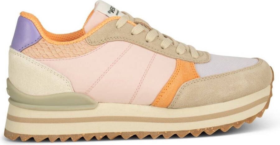 Woden Ronja Plateau Sneaker met Color-Blocked Details Multicolor Dames