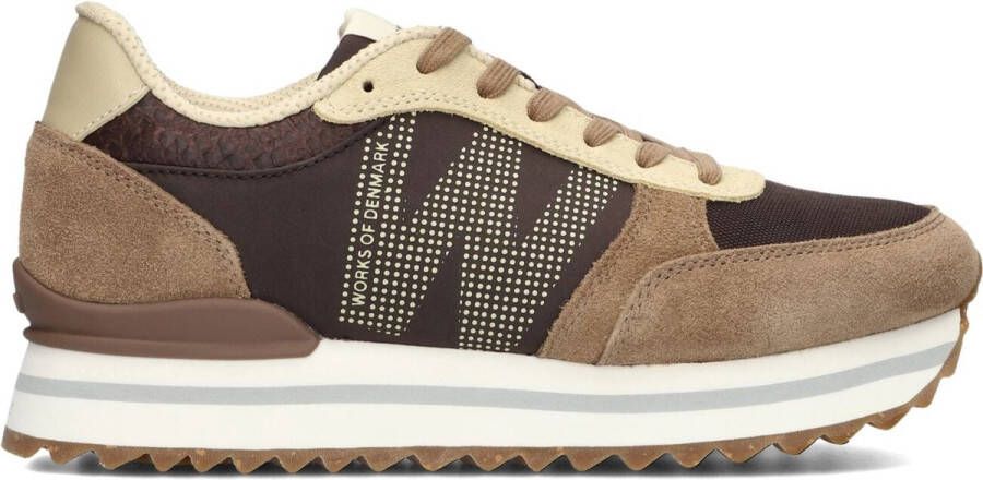 Woden Ronja Plateau Sneakers Dames Bruin