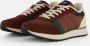 Woden Ronja Reflective Sneakers bruin Leer Dames - Thumbnail 1
