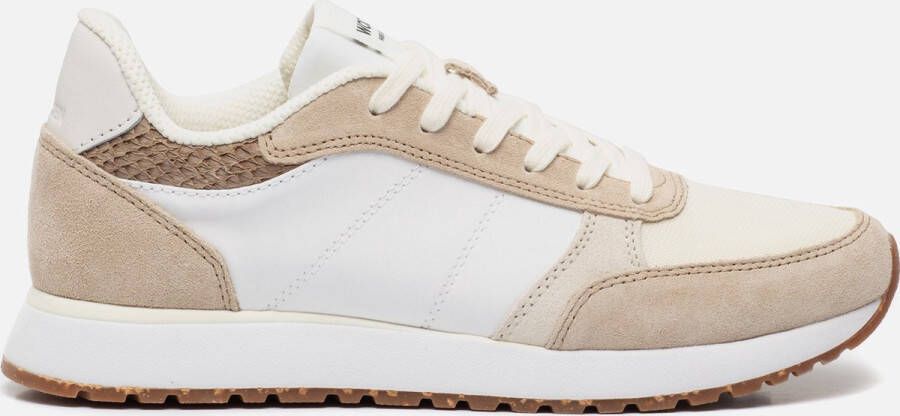 Woden Kleur-geblokkeerde leren sneakers met kurkzool White Dames - Foto 3