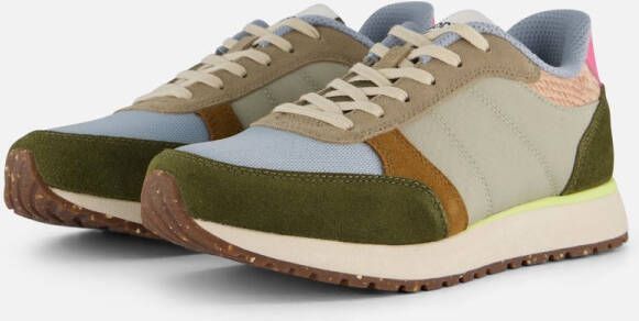 Woden Ronja Sneakers groen Leer Dames